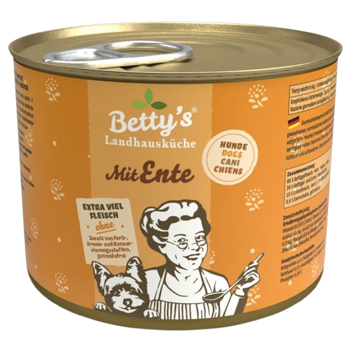 Bettys Landhausküche Hund Dose Ente 200 g