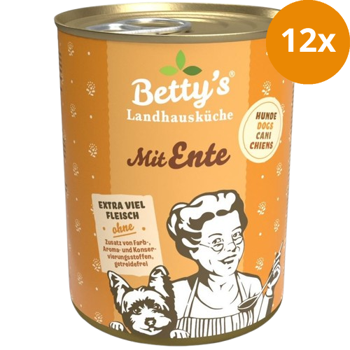 Bettys Landhausküche Hund Dose Ente 400 g