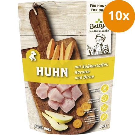 Bettys Landhausküche Hund FB Huhn & Süßkartoffel 300 g