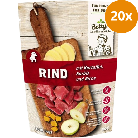 Bettys Landhausküche Hund FB Rind mit Kartoffel 300 g