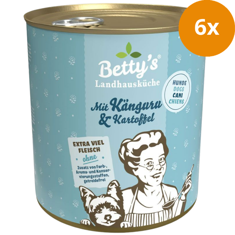 Bettys Landhausküche Hund mit Känguru & Kartoffel 800 g