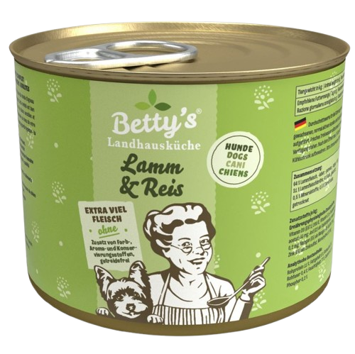 Bettys Landhausküche Hund Dose Lamm & Reis 200 g