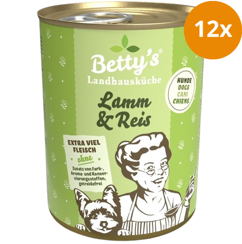 Bettys Landhausküche Hund Dose Lamm & Reis 400 g