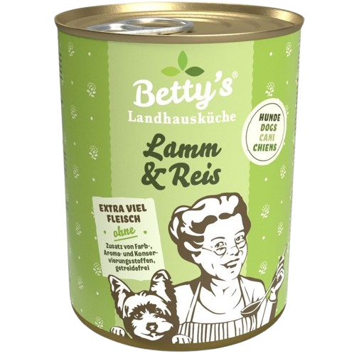 Bettys Landhausküche Hund Dose Lamm & Reis 400 g