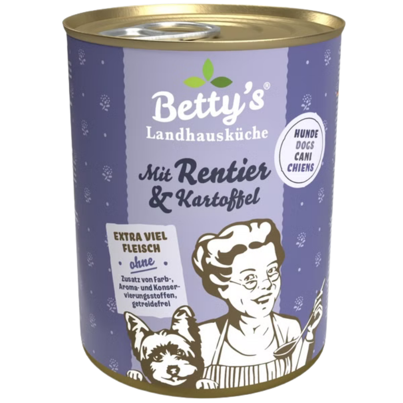 Bettys Landhausküche Hund mit Rentier & Kartoffel 400 g