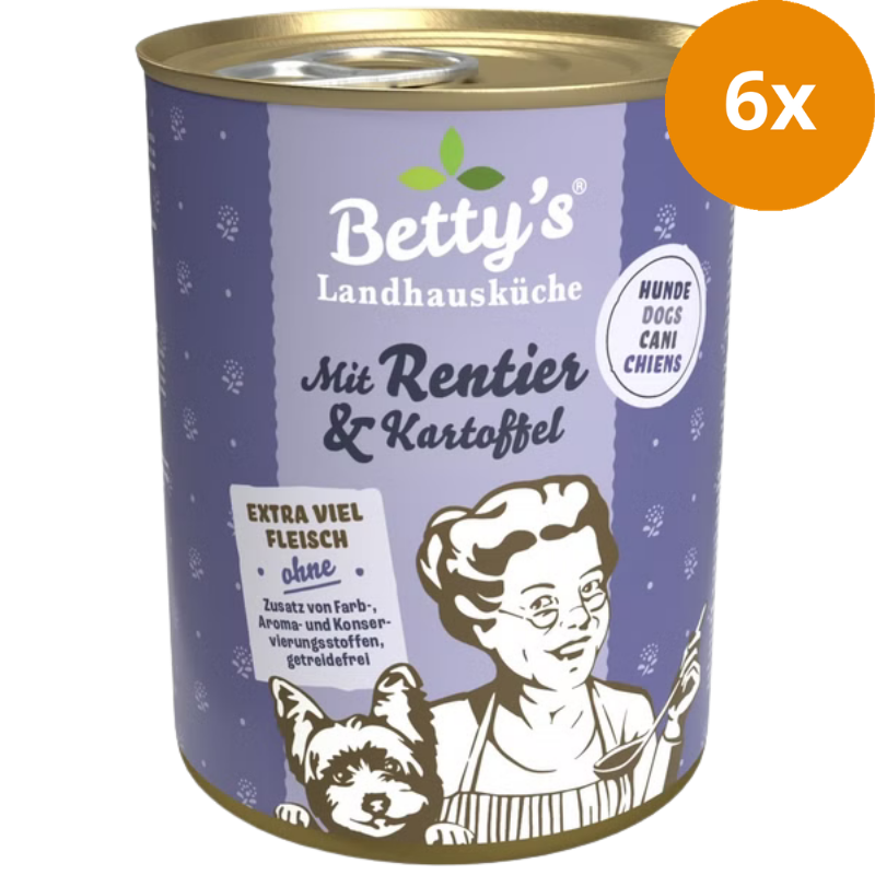 Bettys Landhausküche Hund mit Rentier & Kartoffel 400 g