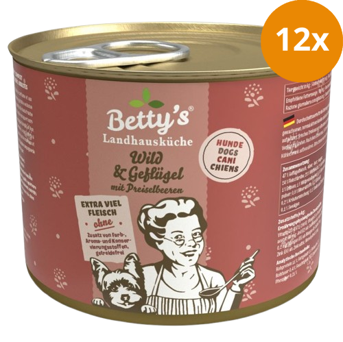 Bettys Landhausküche Hund Dose Wild & Geflügel 200 g