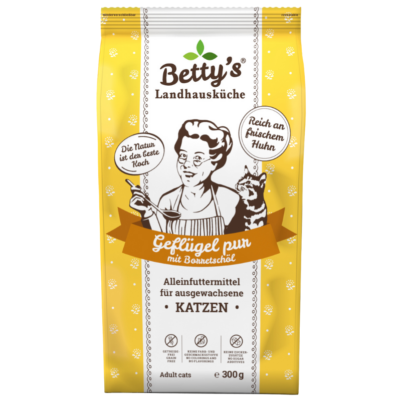 Bettys Landhausküche Katze Adult Trocken Geflügel pur