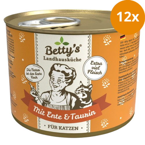Bettys Landhausküche Katze Dose Ente 200 g