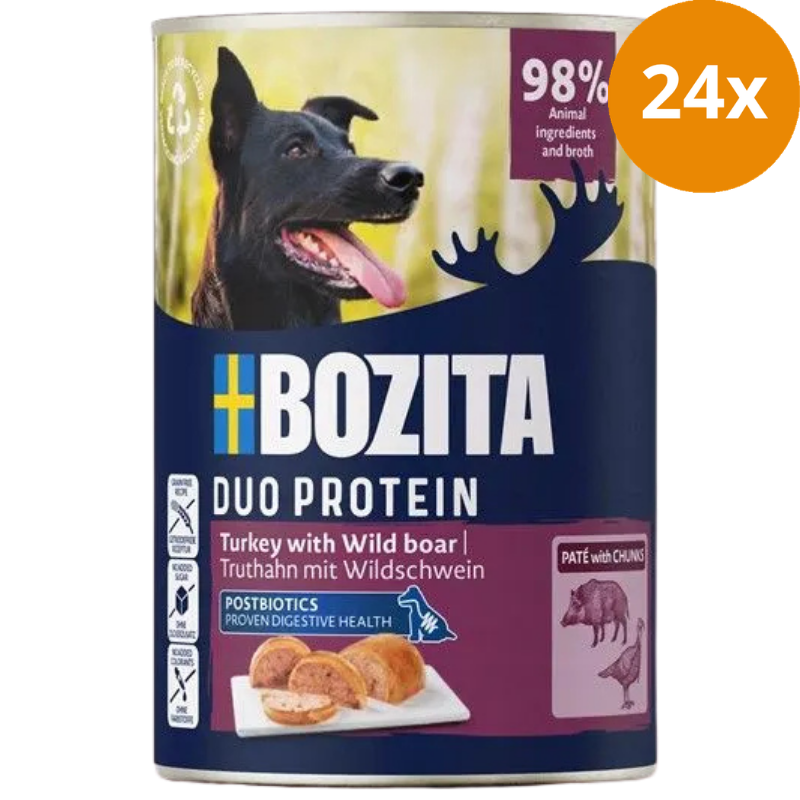 Bozita Dog Paté Pute mit Wildschwein 400 g