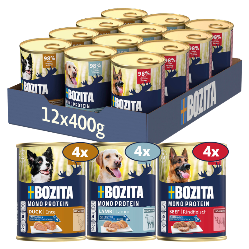 Bozita Dog Dose Pate Mix Tray 12 x 400 g