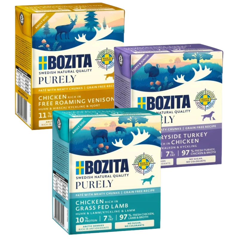 Bozita Dog Purely 370 g - Mix Sparpaket
