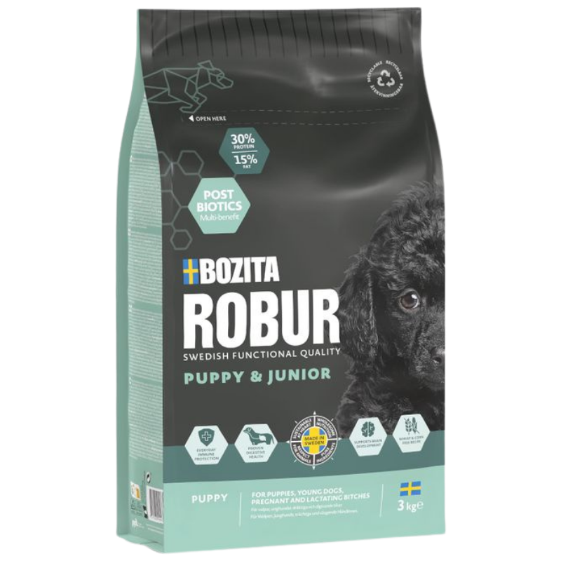 Bozita Robur Puppy & Junior Huhn