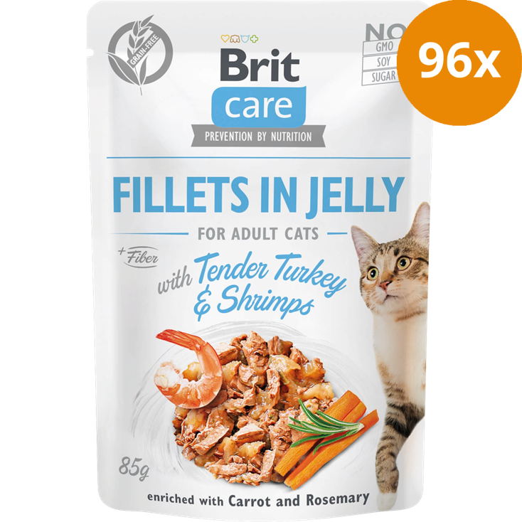 Brit Care Fillets in Jelly Turkey 85 g