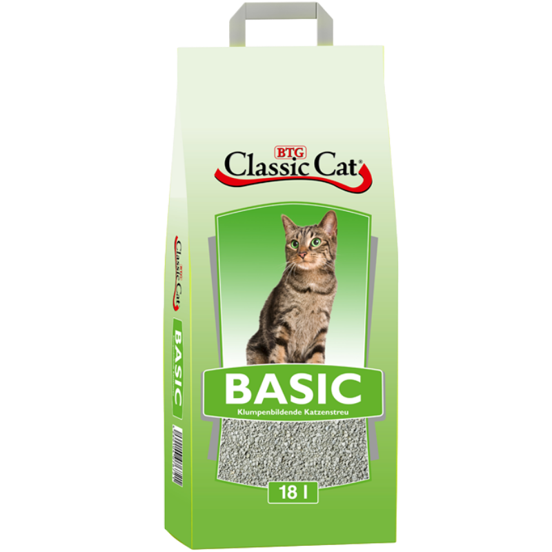 BTG Classic Cat Katzenstreu Basic Bentonit 18 Liter