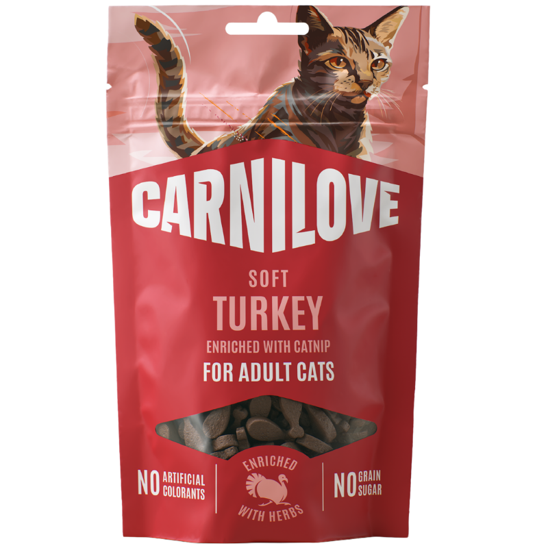 Carnilove Cat Snack Soft Turkey with Catnip 50 g