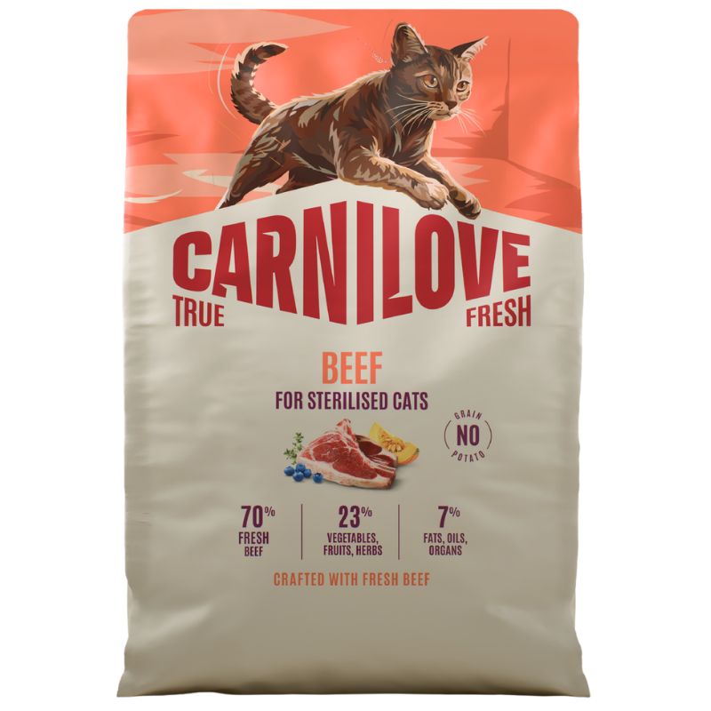 Carnilove Cat TrueFresh Adult sterili. Beef