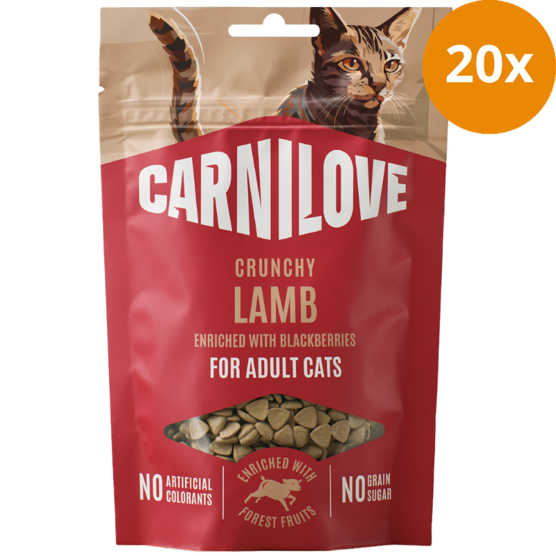 Carnilove Cat Snack Crunchy Lamb + Blackberries 50 g