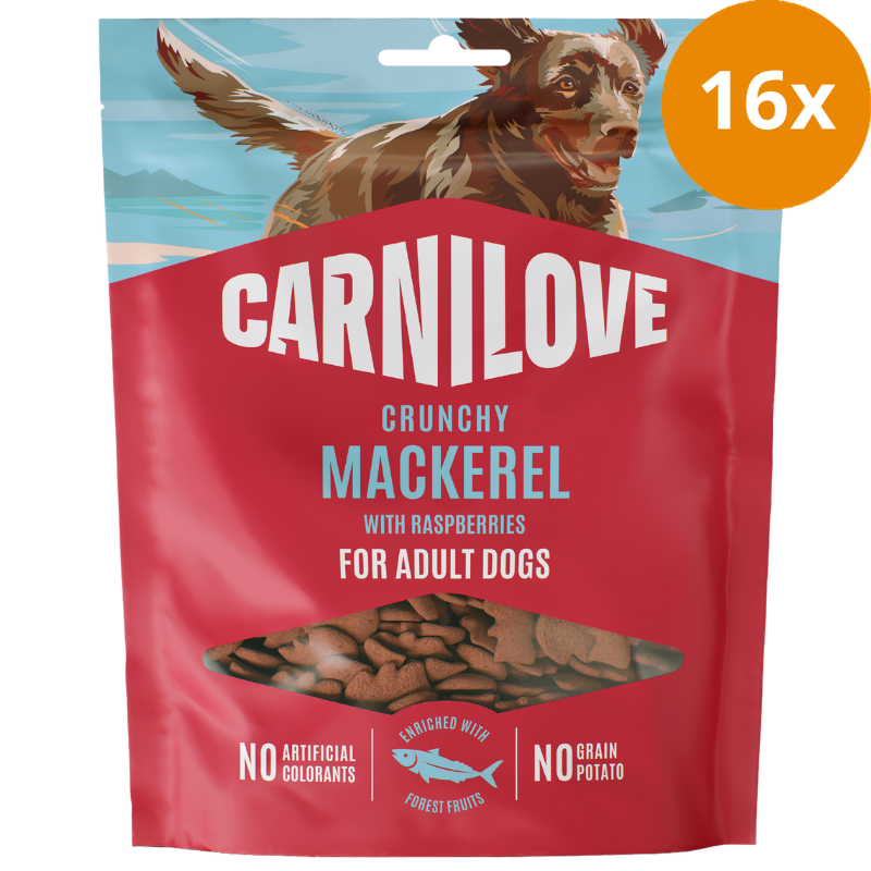 Carnilove Dog Snack Crunchy Mackerel & Raspberries 200 g