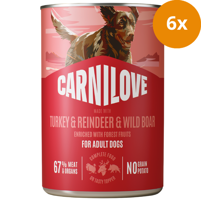 Carnilove Dog Dose Paté Adult Turkey & Reindeer 400 g