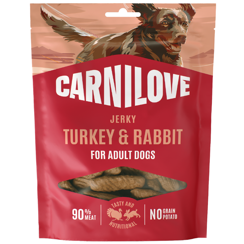 Carnilove Dog Snack Jerky Turkey & Rabbit 100 g