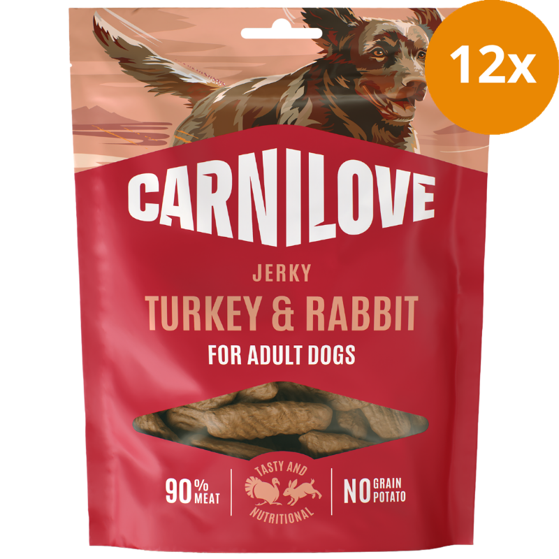 Carnilove Dog Snack Jerky Turkey & Rabbit 100 g