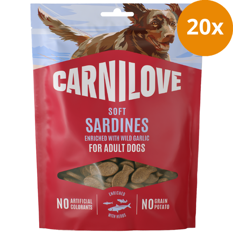 Carnilove Dog Snack Soft Sardin & Garlic 200 g