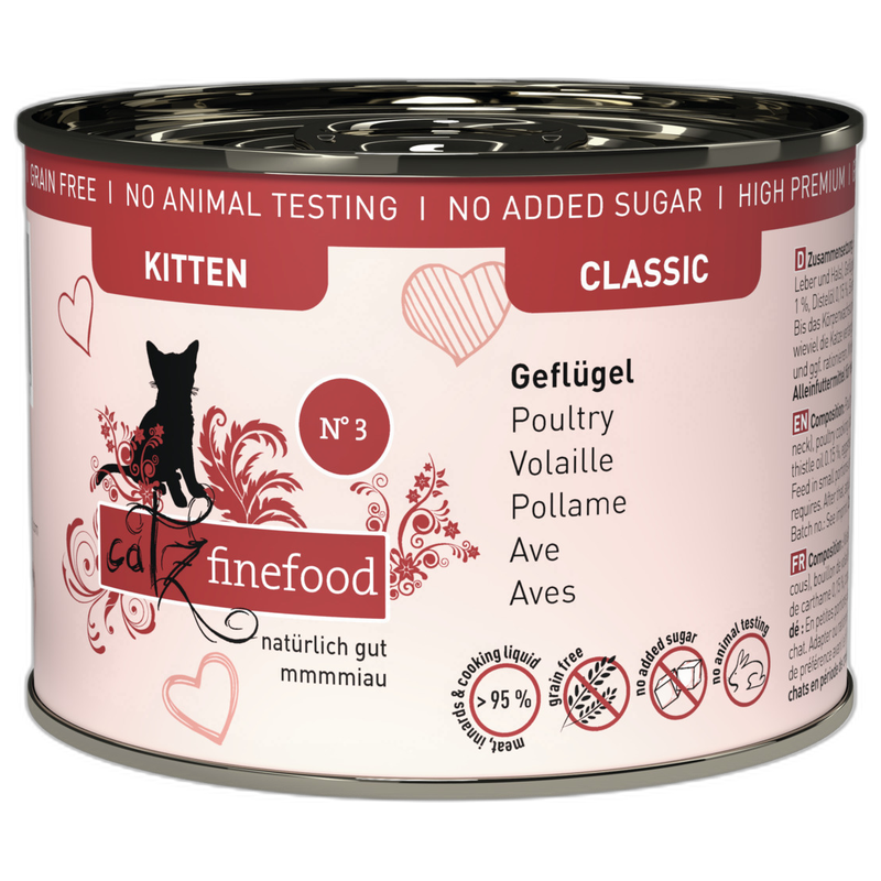 catz finefood Kitten No. 3 Geflügel 200 g