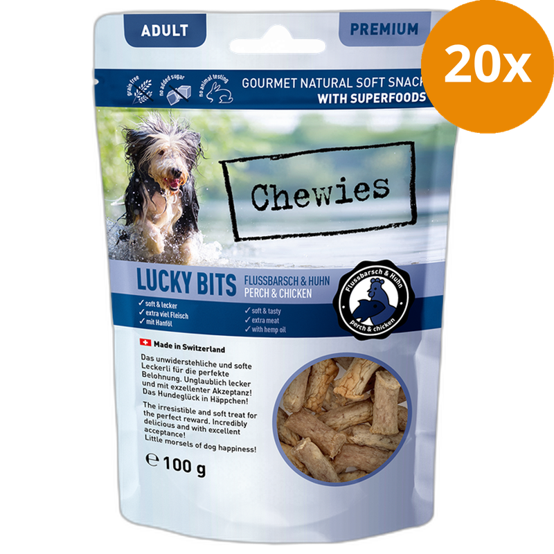 Chewies Lucky Bits Flussbarsch & Huhn Adult 100 g