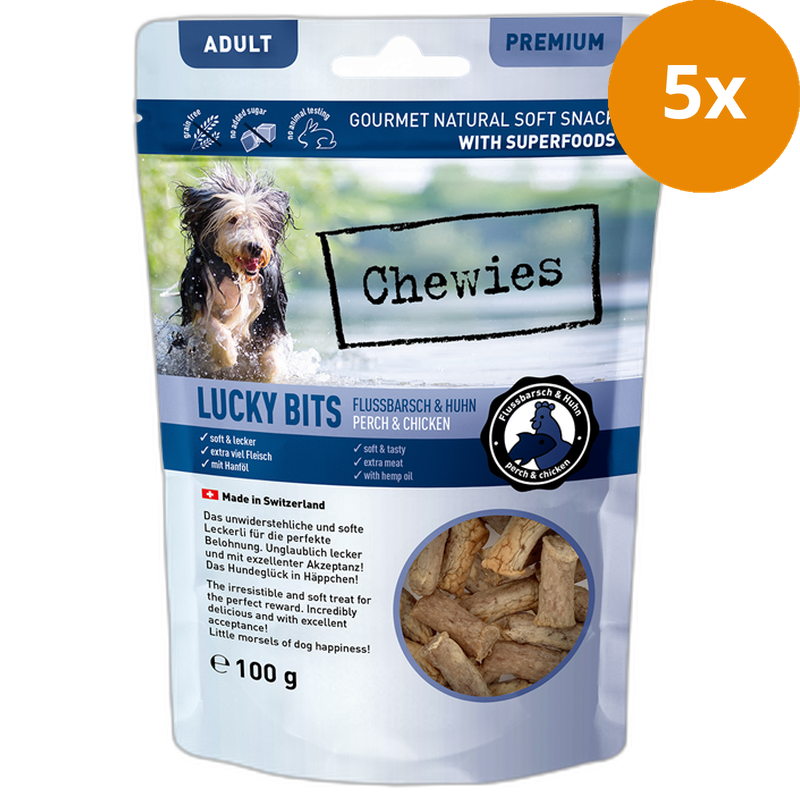 Chewies Lucky Bits Flussbarsch & Huhn Adult 100 g