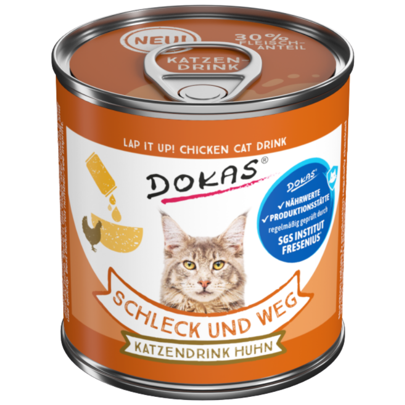 Dokas Cat Snack Schleck und weg Katzendrink 6x100g