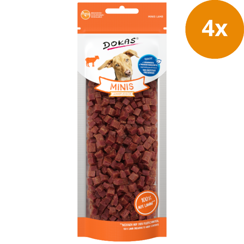 DOKAS Dog Minis Lammfleisch 70 g | Hundesnack