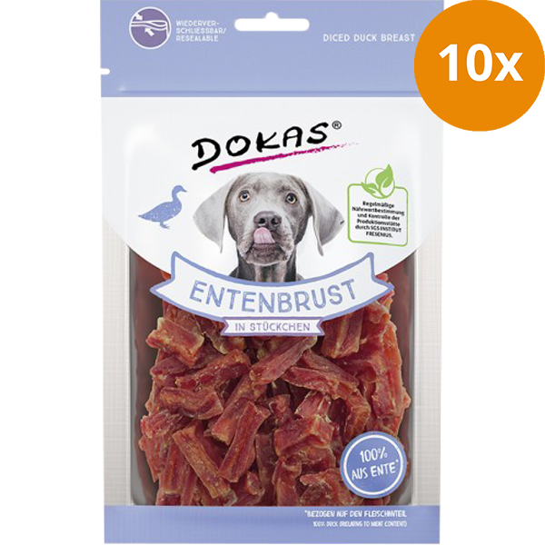 DOKAS Entenbrust in Stückchen 70 g | Hundesnack