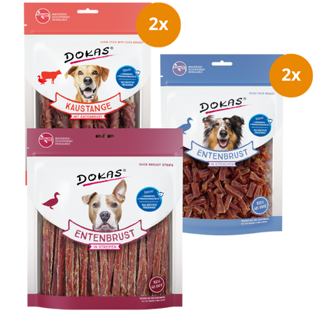 DOKAS Probierpaket – Enten Kauartikel Mix