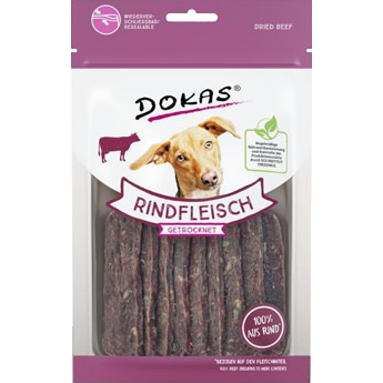 DOKAS Rindfleisch getrocknet 70 g | Hundesnack
