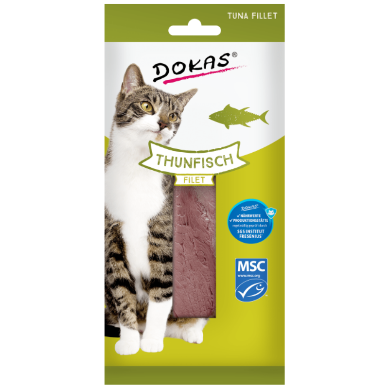Dokas Cat Snack 100% delikates Thunfischfilet 22 g