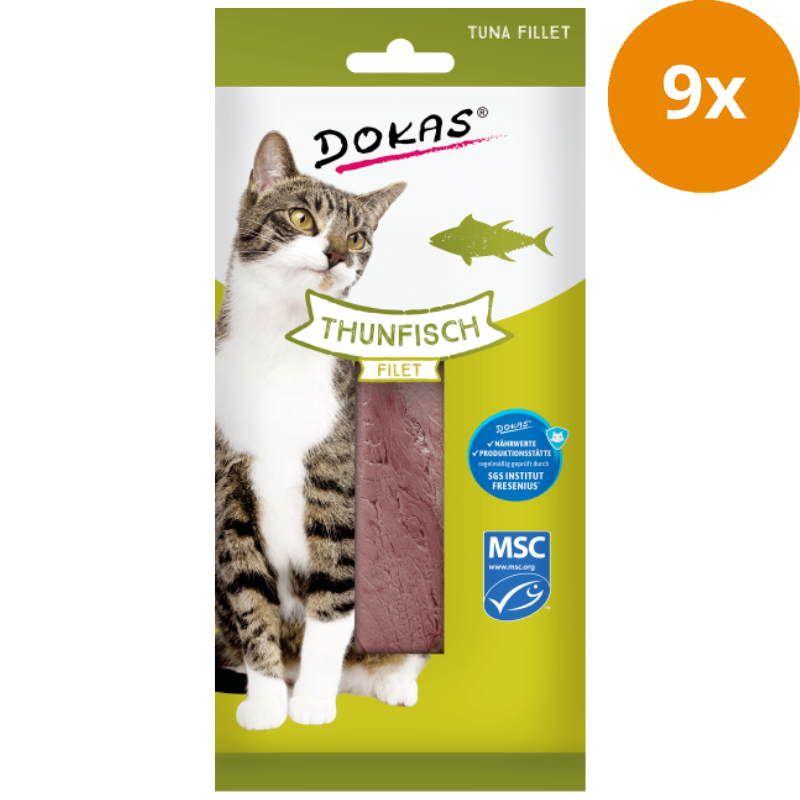Dokas Cat Snack 100% delikates Thunfischfilet 22 g