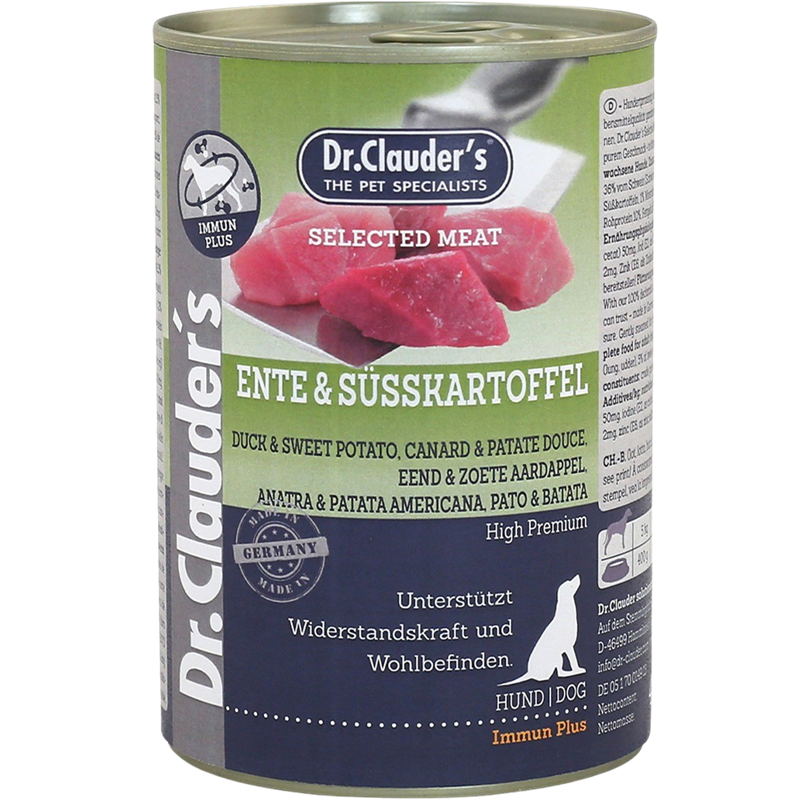 Dr.Clauder's Selected Meat Ente & Süßkartoffel 400 g