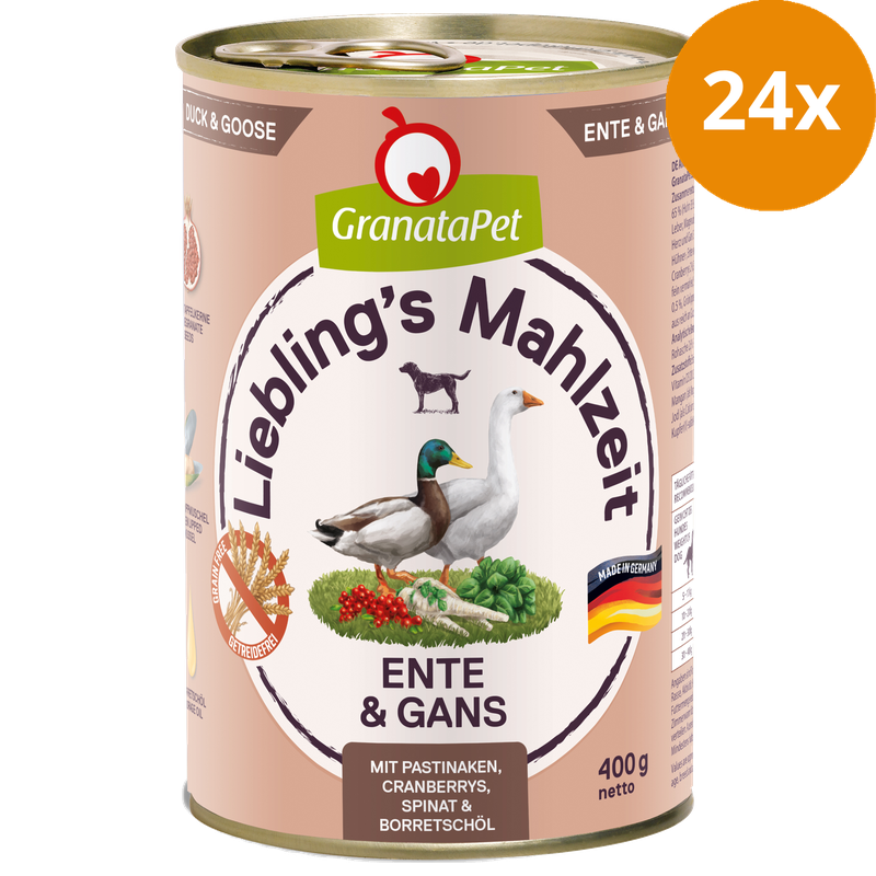 GranataPet Liebling's Mahlzeit Ente & Gans 400 g