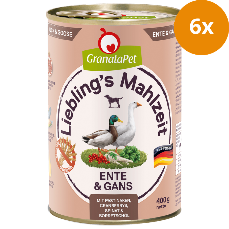 GranataPet Liebling's Mahlzeit Ente & Gans 400 g