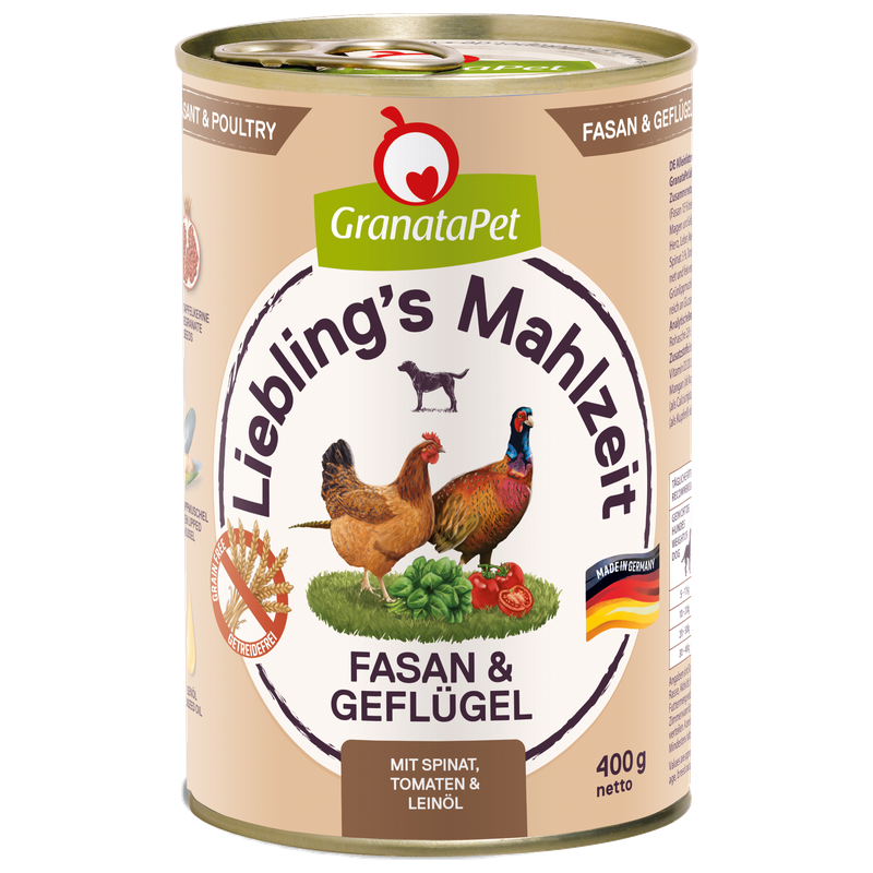 GranataPet Liebling's Mahlzeit Fasan & Geflügel 400 g