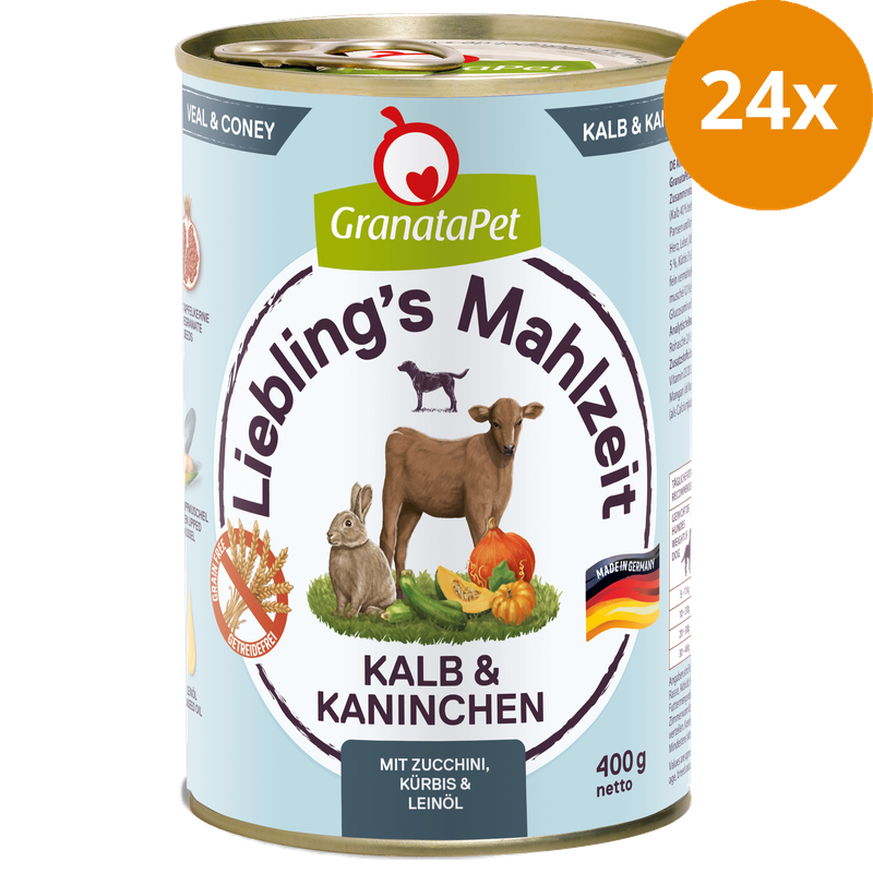 GranataPet Liebling's Mahlzeit Kalb & Kaninchen 400 g