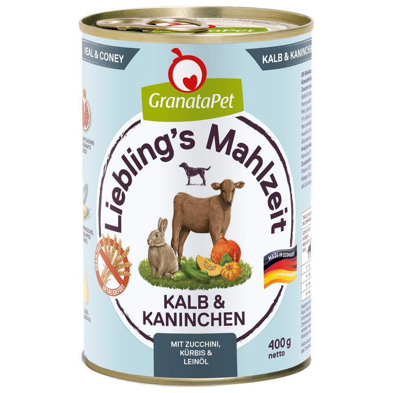 GranataPet Liebling's Mahlzeit Kalb & Kaninchen 400 g