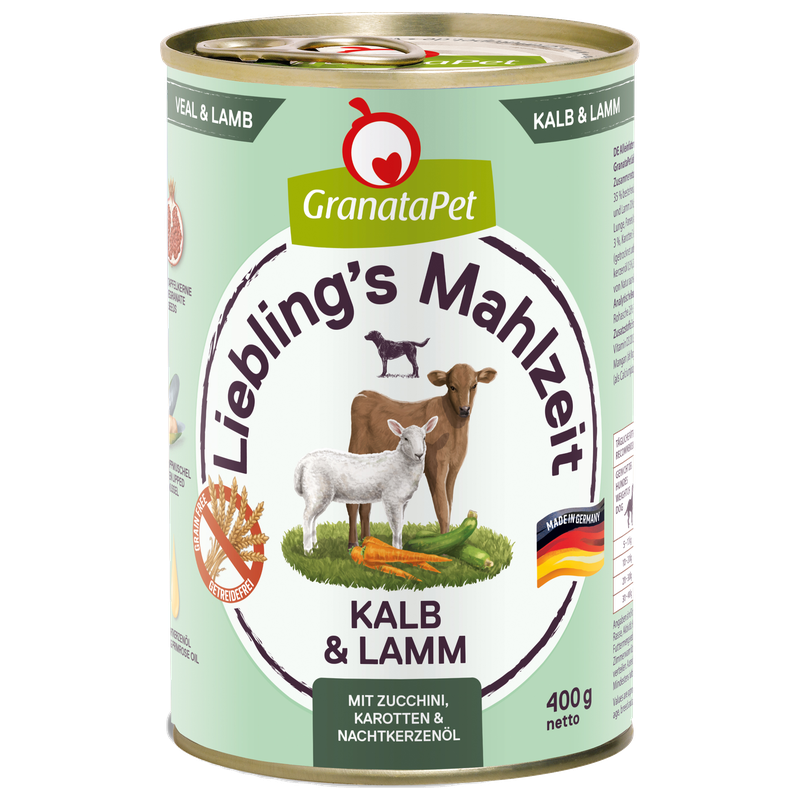 GranataPet Liebling's Mahlzeit Kalb & Lamm 400 g