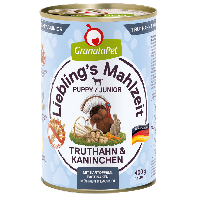 GranataPet Liebling's Mahlzeit Truthahn & Kaninchen Junior 400 g