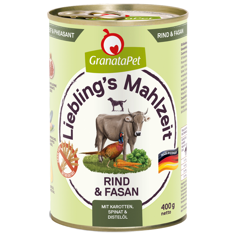 GranataPet Liebling's Mahlzeit Rind & Fasan 400 g