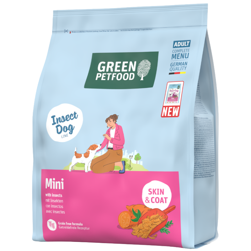 Green Petfood Dog Mini with Insects
