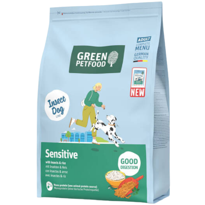 Green Petfood Dog Sensitive with Insects