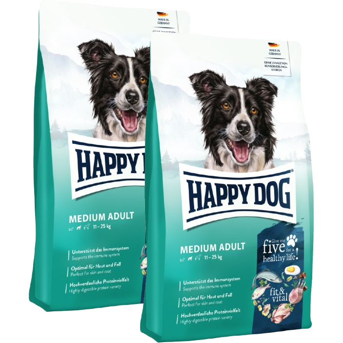 Sparpaket Happy Dog fit & vital Medium 2 x 12 kg