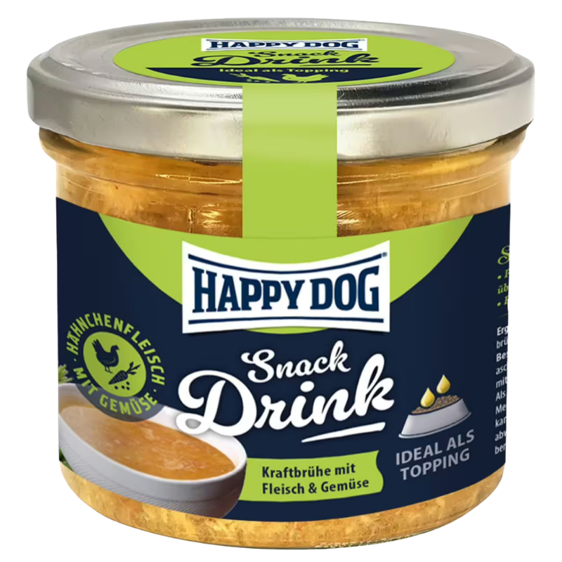 Happy Dog Snack Drink mit Hähnchenfleisch und Gemüse